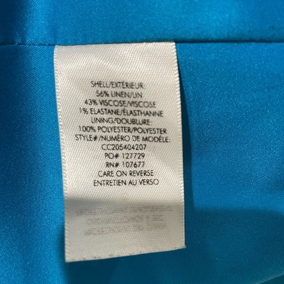 Alice + Olivia Notch Collar Blue Tailored Blazer Jacket size 0 / XS - Picture 8 of 12